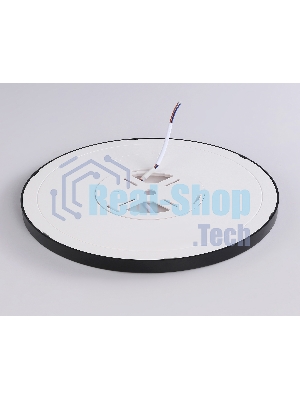 Светильник светодиодный ультратонкий Ambrella light FZ1910 BK черный IP54 44W 3000K-6500K CCT-переключатель D600*25 (Без ПДУ)