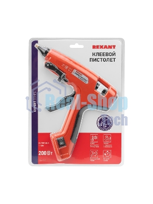 Клеевой пистолет Rexant, 200 Вт, Ø11 мм, 