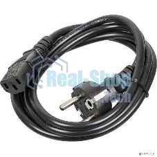 Кабель питания ExeGate Power PC-3P (Евровилка Schuko->С13) VDE-250V-3*1.0-CU, 10A, черный, 3м