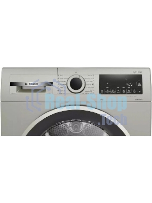 Сушильная машина Bosch WQG1420XME серый, 9 кг, сушка - конденсационная, программ - 15, 59.8 x 84.2 x 64.8 см