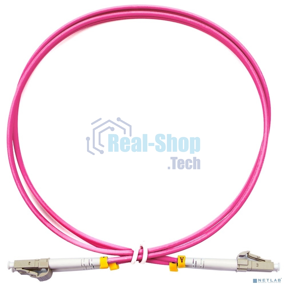 Шнур оптический Cabeus FOP-50-OM4-LC-LC-0,5m duplex LC-LC 50/125 mm OM4 0,5м LSZH