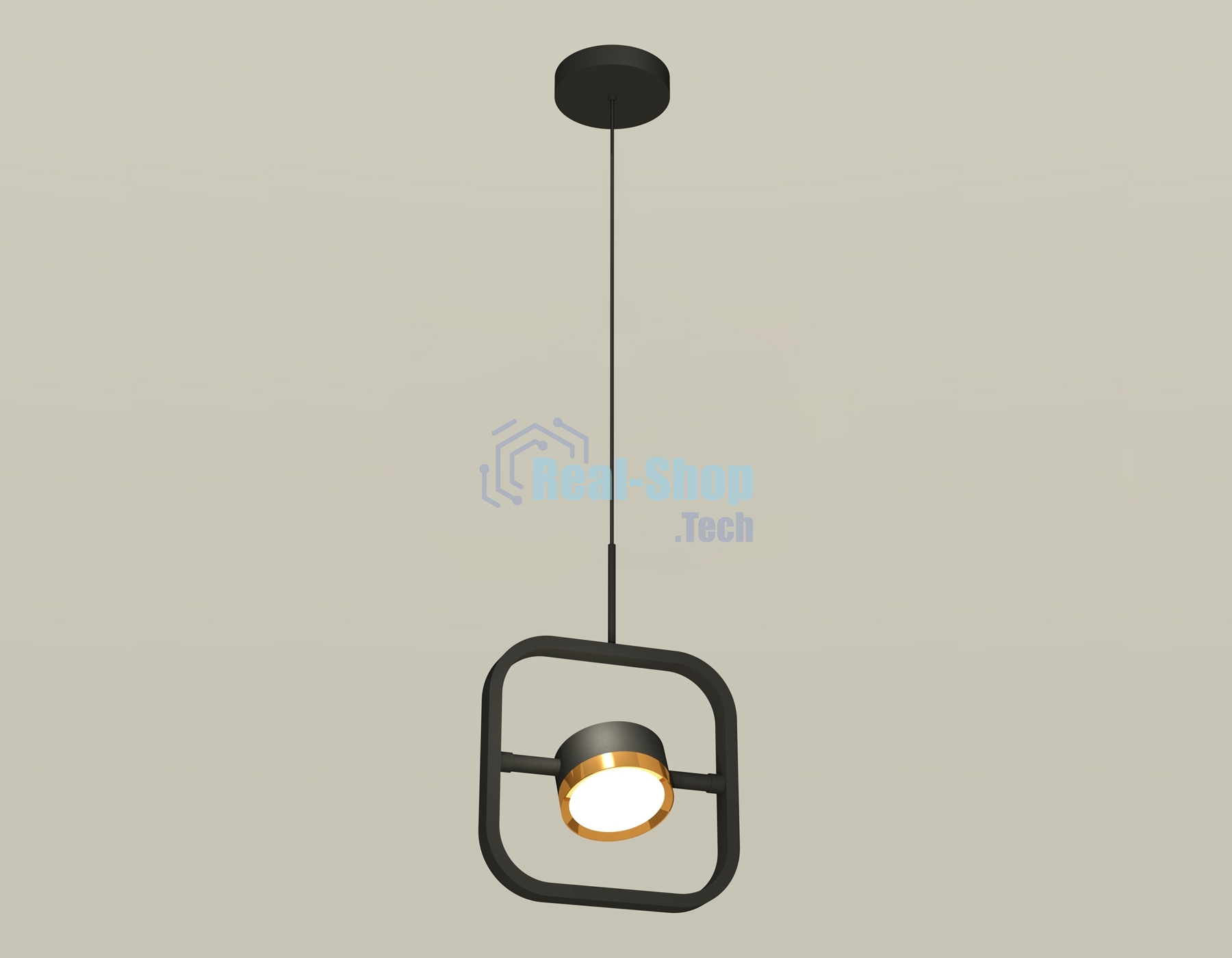 Светильник Ambrella light XB9119103 SBK/PYG черный песок/золото желтое полированное GX53 (C9119, N8124)