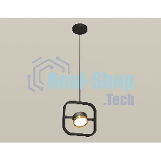 Светильник Ambrella light XB9119103 SBK/PYG черный песок/золото желтое полированное GX53 (C9119, N8124)