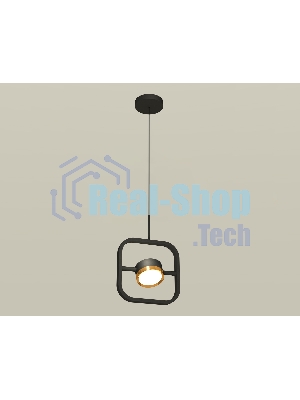 Светильник Ambrella light XB9119103 SBK/PYG черный песок/золото желтое полированное GX53 (C9119, N8124)