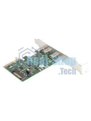 Контроллер ExeGate EXE-313 PCI-Ex4, 2*USB3.1 Type-C ext, разъем доп.питания (OEM)