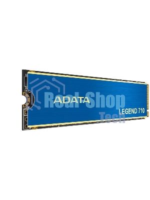 Накопитель SSD ADATA LEGEND 710, 512Gb, PCIe 3.0 x4, M.2 2280, NVMe, R/W 2400/1600, с радиатором