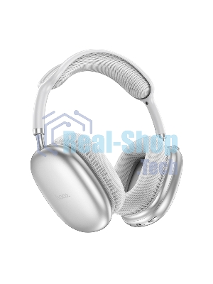 Беспроводные/проводные наушники Hoco W35 Air Triumph серебристый, полноразмерные, Bluetooth + проводной, до 45 ч