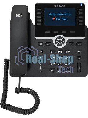 Телефон IP Флат Flat-Phone-B10 черный