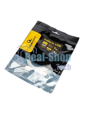Кабель USB2.0 Cablexpert CC-USB2-AMCM-66W-1.8M-W, AM/Type-C, 6A, 66Вт, QC3.0, 1.8м, медь, белый, пакет