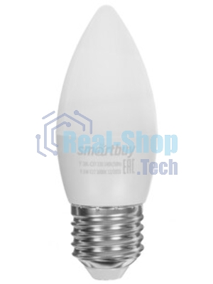 Лампа светодиодная Smartbuy SBL-C37-9_5-40K-E27 (LED) Лампа свеча C37-9,5W/4000/Е27