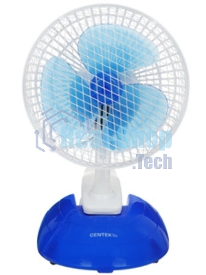 Вентилятор Centek CT-5003 синий/белый, настольный, 20 Вт, 2 скорости, 15 см