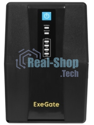 Источник бесперебойного питания ExeGate EP244543RUS Power Back BNB-600 600VA, черный, 2 евророзетки