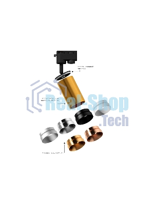 Корпус светильника C6355 SWH белый песок D60*H200mm MR16 GU5.3