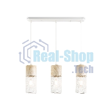 Светильник Ambrella light TR8499/3 WH/WD белый/дерево E27/3 max 60W 550*100*1000