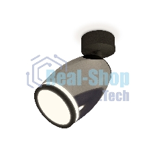 Комплект поворотного светильника Ambrella light XM1123004 DCH/SBK/FR черный хром/черный песок/белый матовый MR16 GU5.3 (A2210, C1123, N7121)