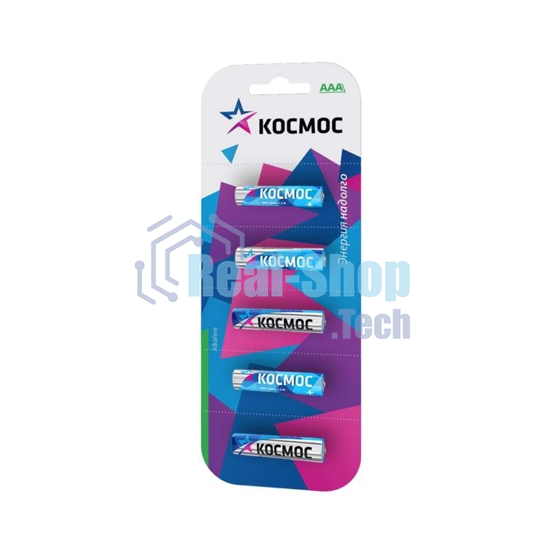 Элемент питания алкалиновый LR LR03 BP-5 (блист.5шт) Космос KOCLR035BL