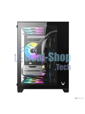 Компьютерный корпус AeroCool/Formula Crystal Z5 черный без БП mATX 1x120мм 2xUSB 2.0 1xUSB 3.0 audio bott PSU