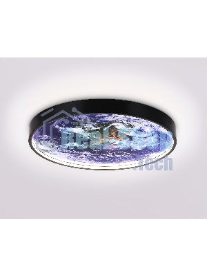 Настенно-потолочный светодиодный светильник Ambrella light FW11131 BK черный 15W LED 3000-6400K D240*38