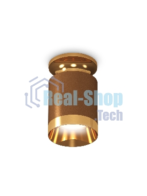 Светильник Ambrella Light XS6304130 SCF/PYG кофе песок/золото желтое полированное MR16 GU5.3 (N6905, C6304, N6134)