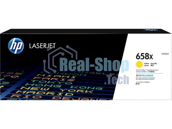Картридж лазерный HP 658X W2002X желтый для HP CLJ Enterprise M751 (28000 стр.)