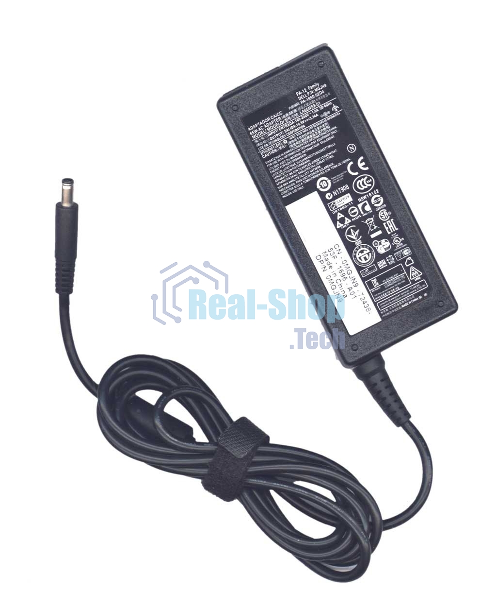 Блок питания (сетевой адаптер) для ноутбуков Dell 19.5V 3.34A 65W (4.5х3.0(0.6)мм) HC