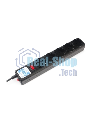 Сетевой фильтр Powercube SPG5-С3 3 м, 5 розеток, черный, коробка
