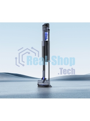 Пылесос вертикальный Roidmi Cordless vacuum cleaner with selfcleaning station X200 Jet серый, питание от аккумулятора, 145 Вт, уборка сухая, пылесборник 0.65 л