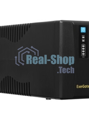 Источник бесперебойного питания ExeGate EP244543RUS Power Back BNB-600 600VA, черный, 2 евророзетки