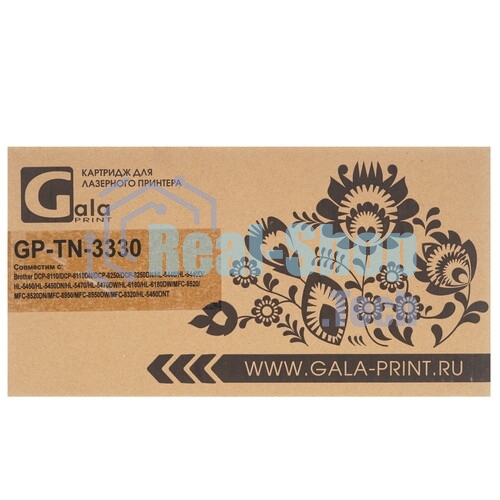 Картридж GalaPrint GP-TN-3330 для принтеров Brother DCP-8110/DCP-8110DN/DCP-8250/DCP-8250DN/HL-5440/HL-5440D/HL-5450/HL-5450DN/HL-5470/HL-5470DW/HL-6180/HL-6180DW/MFC-8520/MFC-8520DN/MFC-8950/MFC-8950DW/MFC-8320/HL-5450DNT 3000 копий