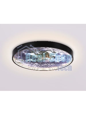 Настенно-потолочный светодиодный светильник Ambrella light FW11131 BK черный 15W LED 3000-6400K D240*38