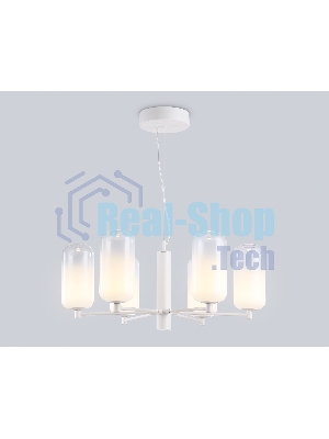Подвесной светодиодный светильник Ambrella light LH11107/6 WH/FR белый/белый матовый 24W 3000K D630*280