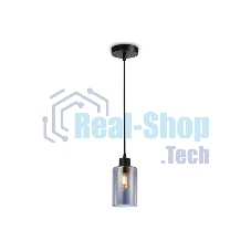 Светильник Ambrella light TR3695 BK/SM черный/дымчатый E27 max 40W D100*1000