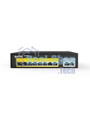 Коммутатор Netis P110C 10-портовый PoE+ коммутатор Fast Ethernet/8*PoE+ 2 порта 802.3af/802.3at
