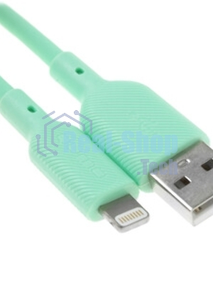 Кабель Qumo, MFI С91, USB-Apple 8 pin, 1м, 5-9В, до 2А, 18Вт, опл.нейлоновая леска, кон. металл серебро, белая оплетка