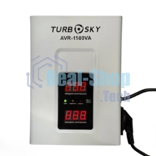 Стабилизатор напряжения Turbosky AVR-1500VA 1.5кВА однофазный черный