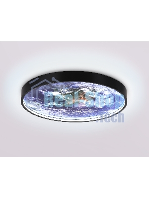 Настенно-потолочный светодиодный светильник Ambrella light FW11131 BK черный 15W LED 3000-6400K D240*38