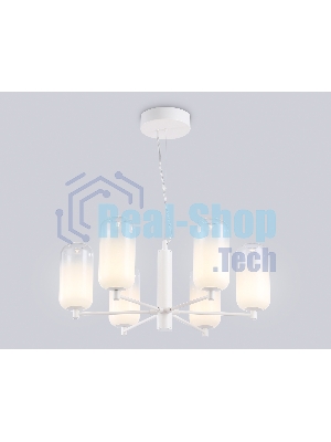 Подвесной светодиодный светильник Ambrella light LH11107/6 WH/FR белый/белый матовый 24W 3000K D630*280