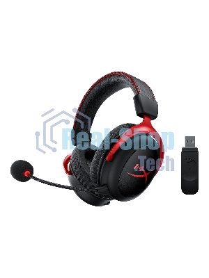 Гарнитура HyperX Cloud II красный, проводная, совместимость с консолями