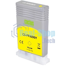 Картридж струйный Cactus CS-PFI030Y PFI-030Y желтый (55мл) для Canon imagePROGRAF TA-20/30