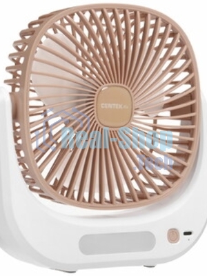 Вентилятор Centek CT-5041 бежевый, настольный, 5 Вт, 3 скорости, 10 см