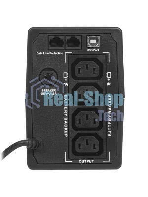 Источник бесперебойного питания ExeGate EP285583RUS SpecialPro Smart LLB-800.LCD.AVR.C13.RJ.USB 800VA/480W, LCD, AVR, 4*IEC-C13, RJ45/11, USB, черный