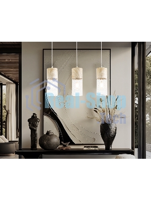 Светильник Ambrella light TR8499/3 WH/WD белый/дерево E27/3 max 60W 550*100*1000