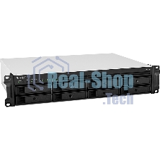 Сетевое хранилище Synology Rack 2U, QC2.2GHzCPU/4GbDDR4(upto32)/RAID0,1,5,6,10/upto 8 hot plug HDDs SATA(3,5'or2,5')(upto 12 with RX418)/2xUSB3.2/1eSATA/iSCSI/4xGbE(+1Expslot)/2xIPcam(upto 40)/2xPS/norail