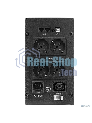 Источник бесперебойного питания CROWN 800VA/450W, металл, 1x12V/9AH, розетки 3*EURO+1*IEC bybass, трансформатор AVR 145-280V, LCD дисплей, съемный кабель 1.2м, фильтр телефонной и ethernet линии RJ11/45, защита батареи, от перегрузки, от КЗ