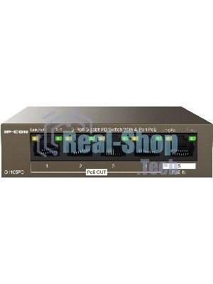 Коммутатор гигабитный IP-COM G1105PD-5-портовый PD с 4 портами PoE