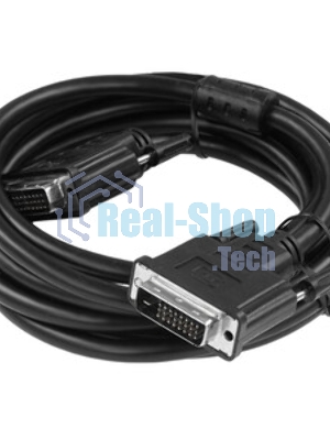 Кабель DVI-D dual link Cablexpert CC-DVI2L-BK-10, 25M/25M, 3.0м, CCS, черный, экран, феррит.кольца, пакет