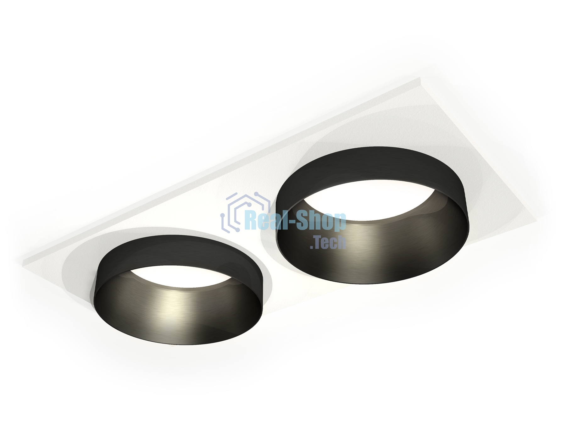 Комплект встраиваемого светильника Ambrella light XC6525021 SWH/PBK белый песок/черный полированный MR16 GU5.3 (C6525, N6131)
