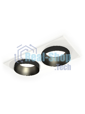 Комплект встраиваемого светильника Ambrella light XC6525021 SWH/PBK белый песок/черный полированный MR16 GU5.3 (C6525, N6131)