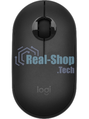 Мышь беспроводная Logitech Pebble M350 графитовый, 1000 dpi, радиоканал, Bluetooth, USB, кнопки - 3