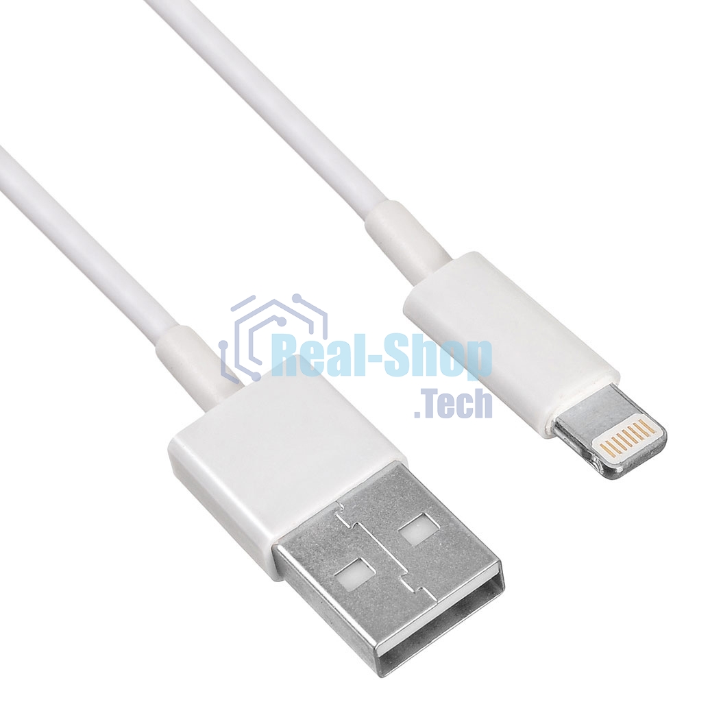 Кабель Buro USB-IP-1.2W2A 1.2м белый